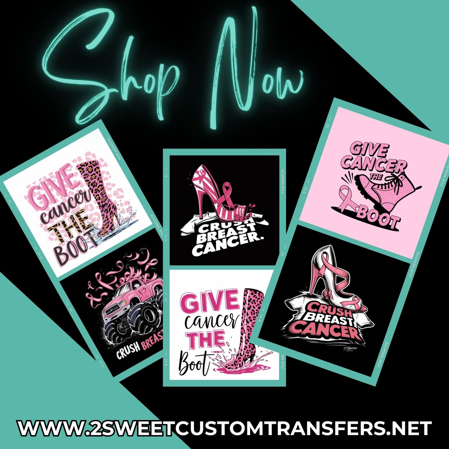 Crush Breast Cancer Clipart Bundle - Pink Ribbon Awareness