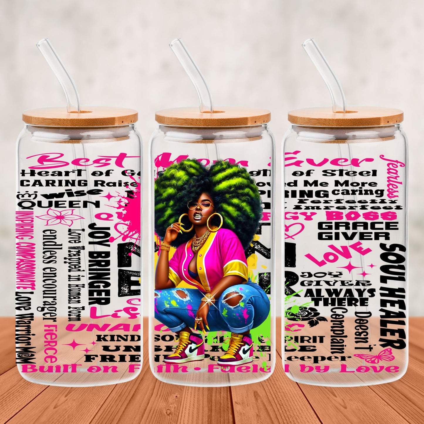 11 BEST MOM EVER PNG 16oz Libbey Glass Can Collection Bundle