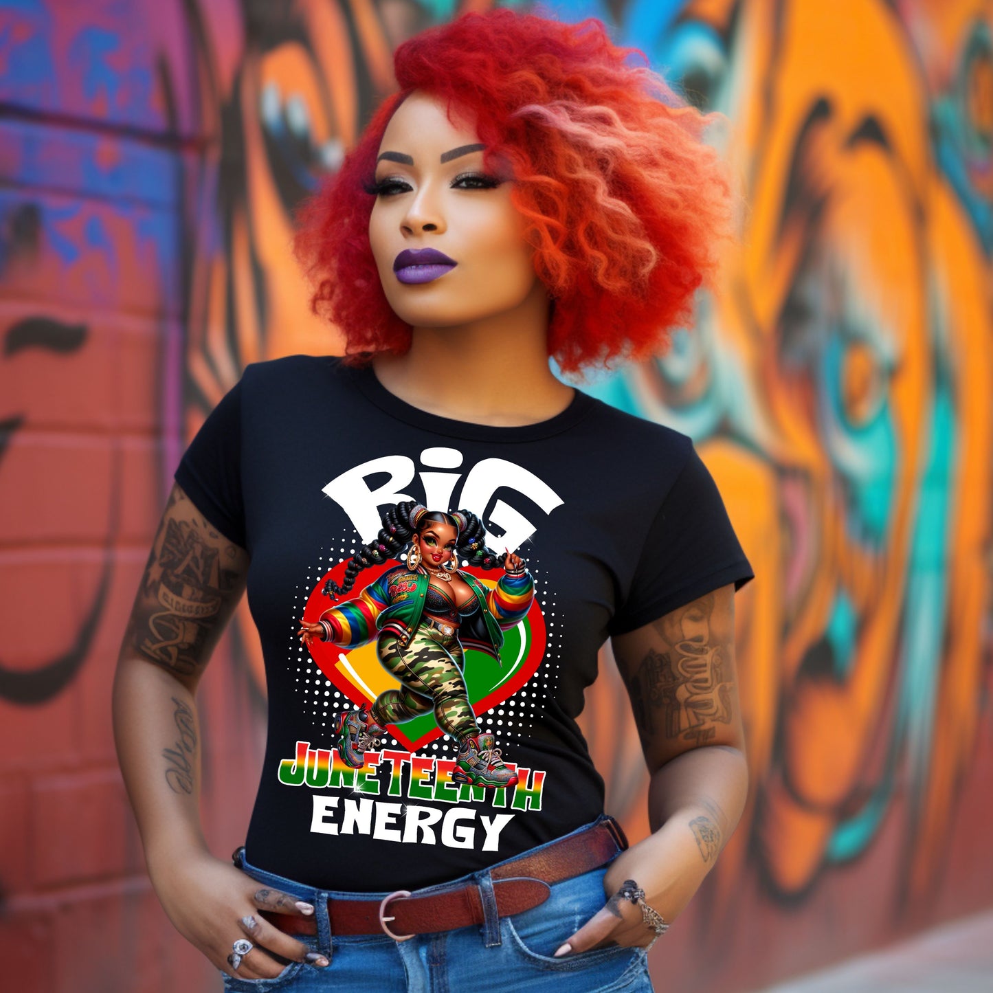 Big Juneteenth Energy DTF Transfer