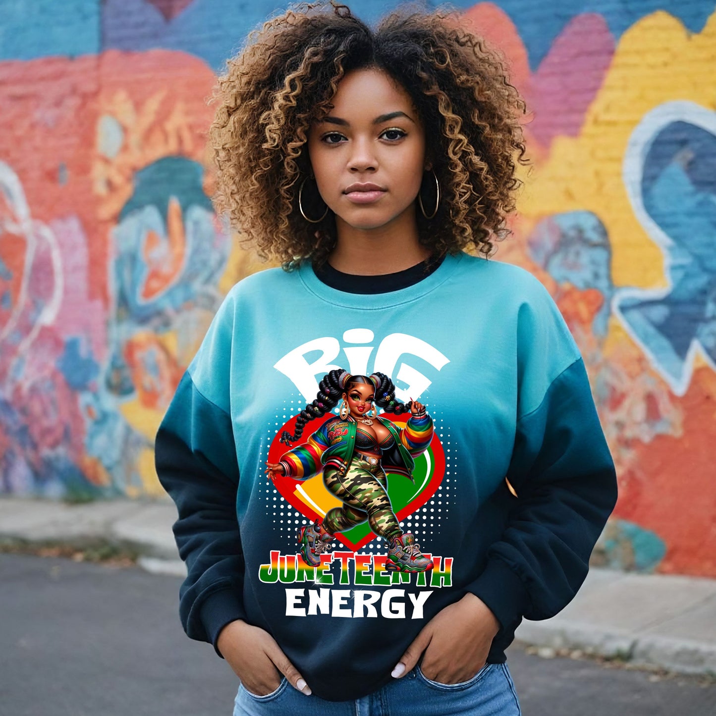 Big Juneteenth Energy DTF Transfer