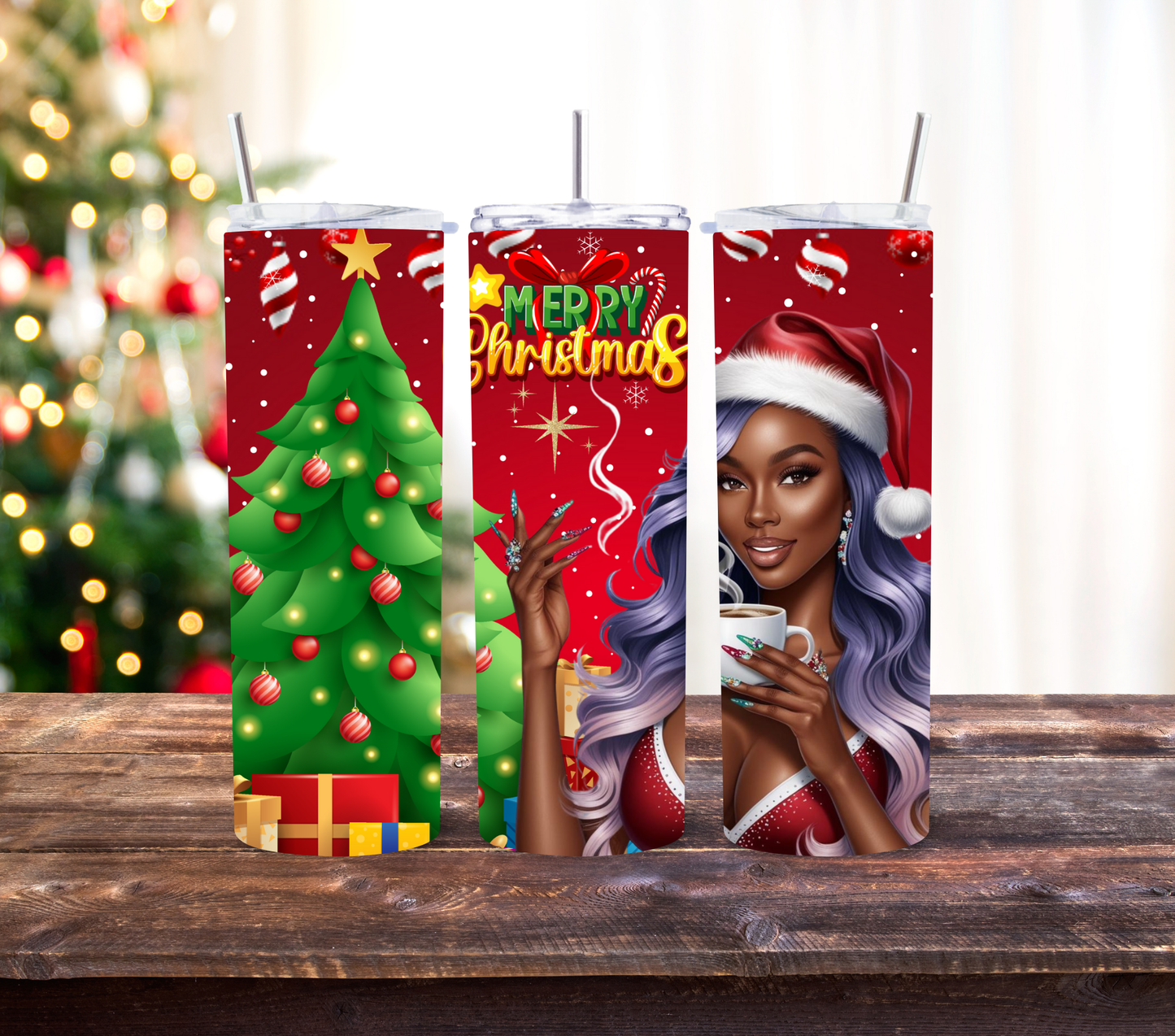 Christmas Babes Tumbler Wraps Bundle of 4