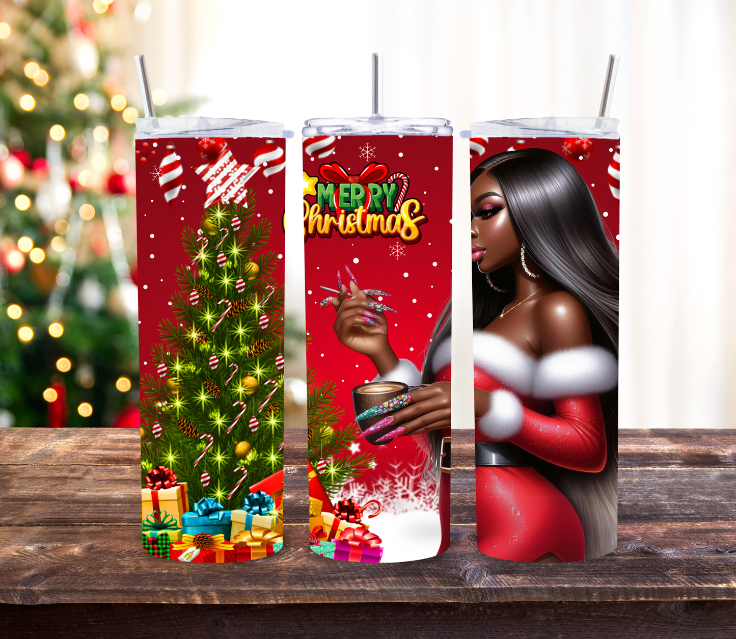 Christmas Babes Tumbler Wraps Bundle of 4