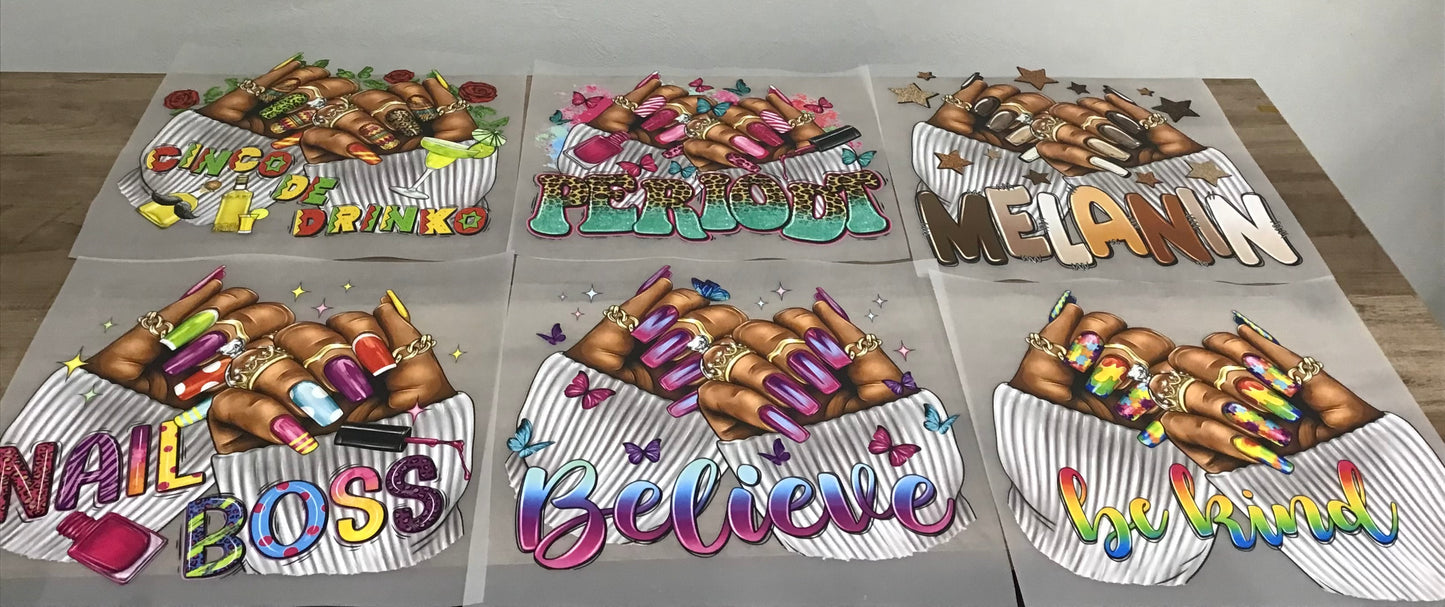 6 Assorted DTF Bundle Pack