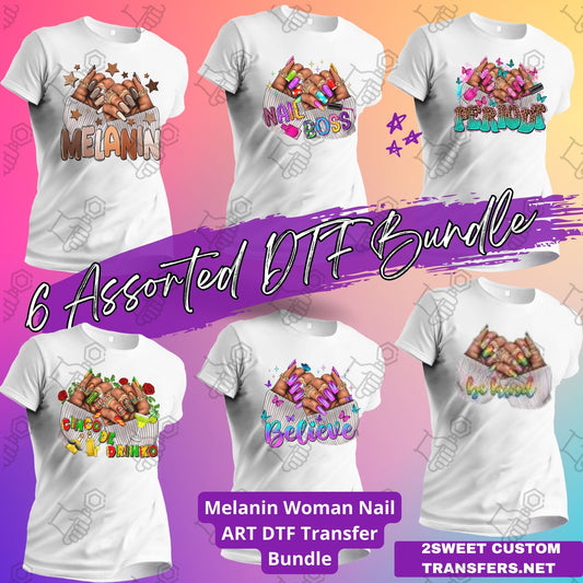 6 Assorted DTF Bundle Pack