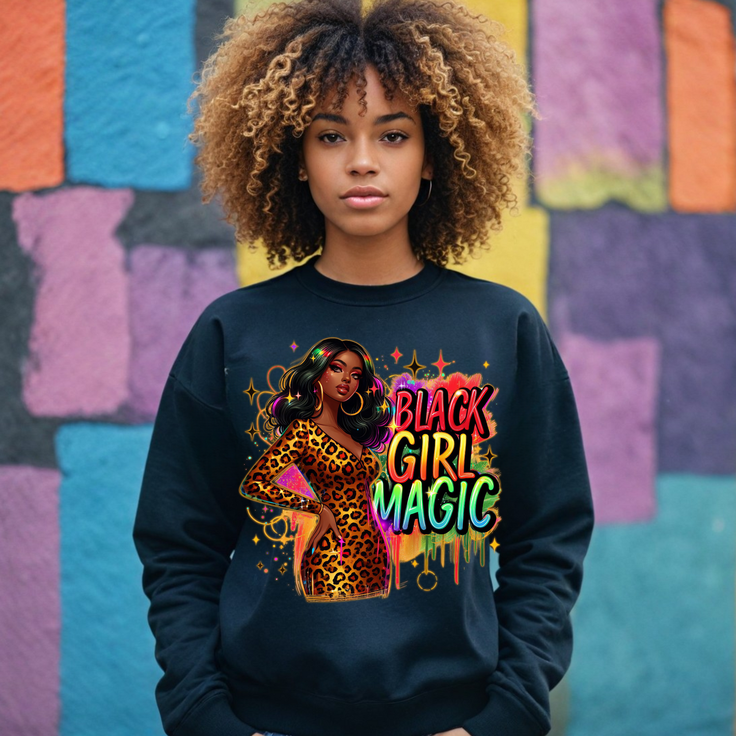 Black Girl Magic High Quality PNG Design Bundle of 4