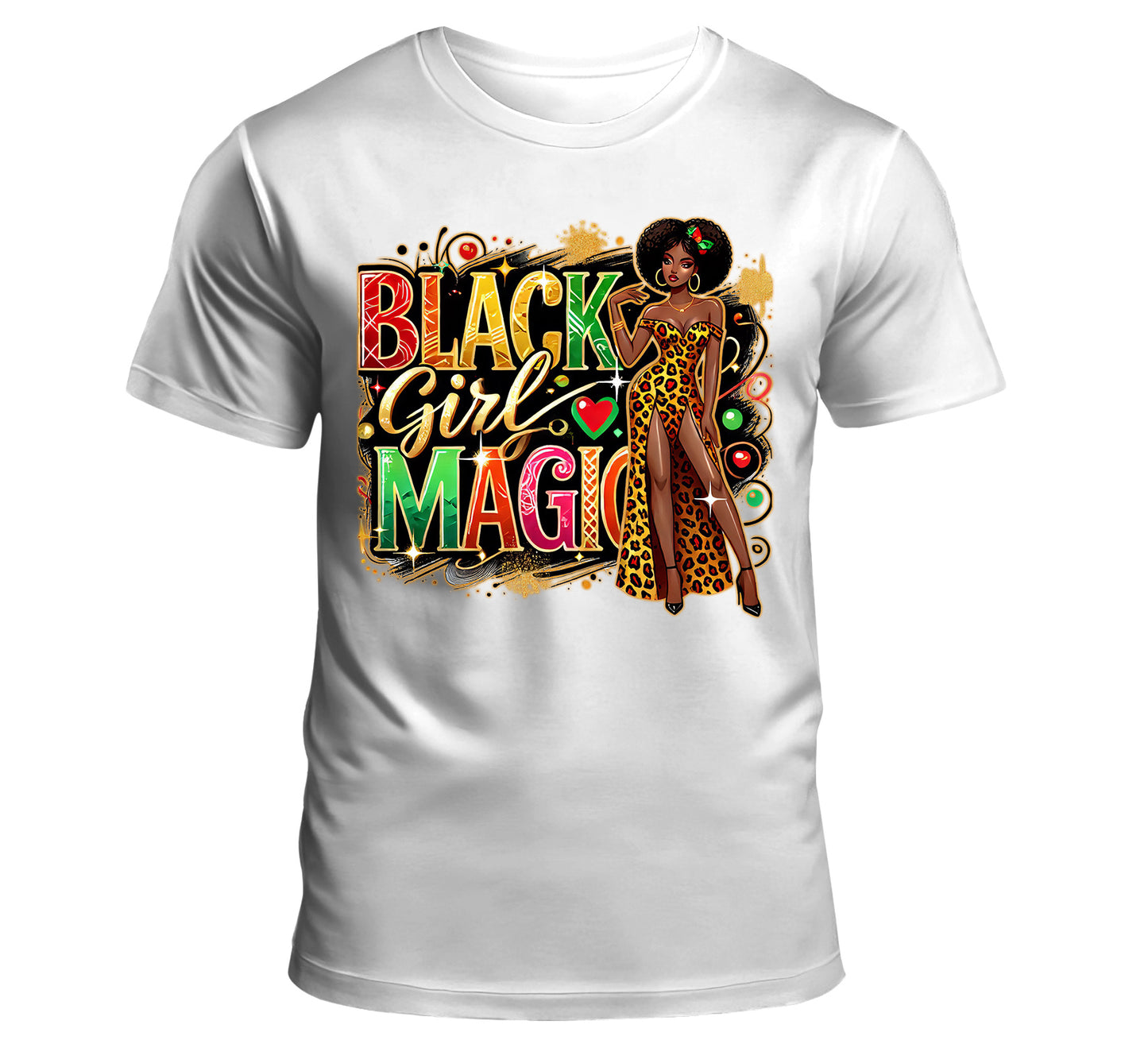 Black Girl Magic High Quality PNG Design Bundle of 4