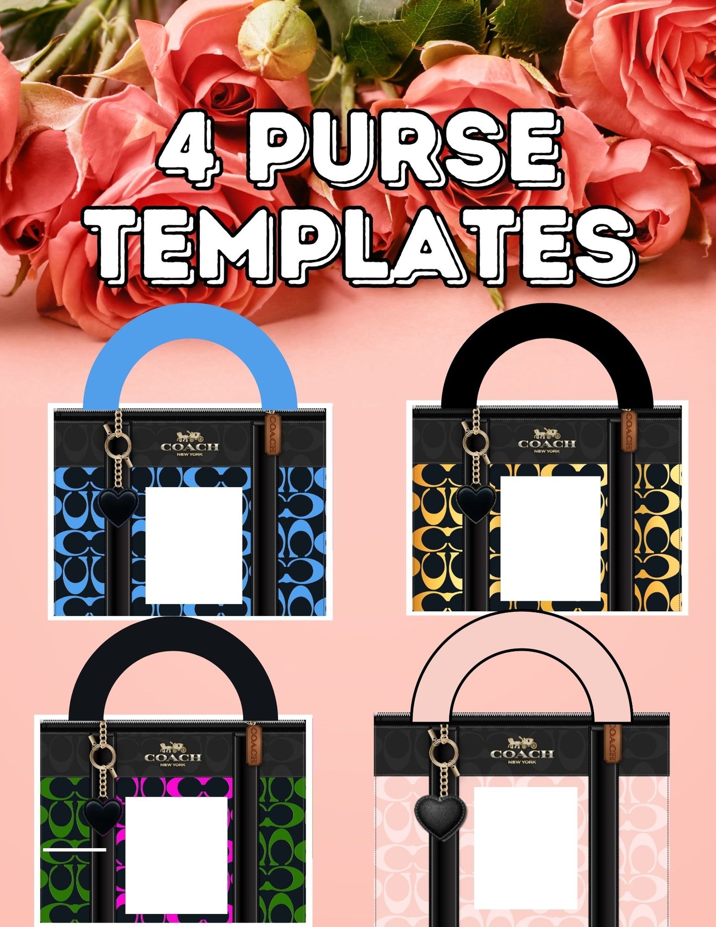 4 Piece Purse Template