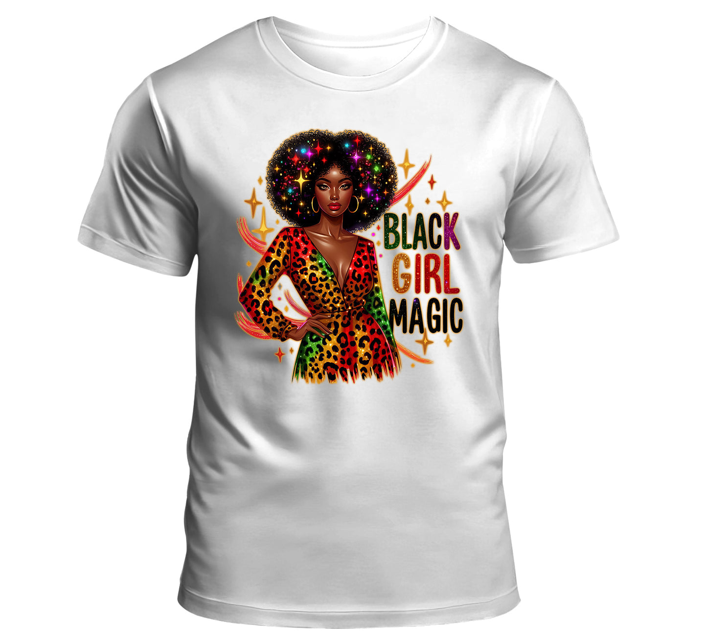 Black Girl Magic High Quality PNG Design Bundle of 4