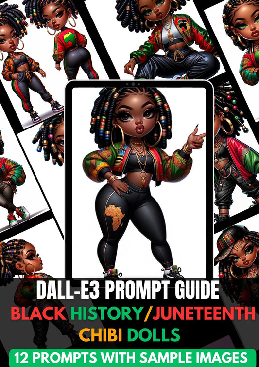 Black History/Juneteenth Chibi Dall-E3 & ChatGPT...