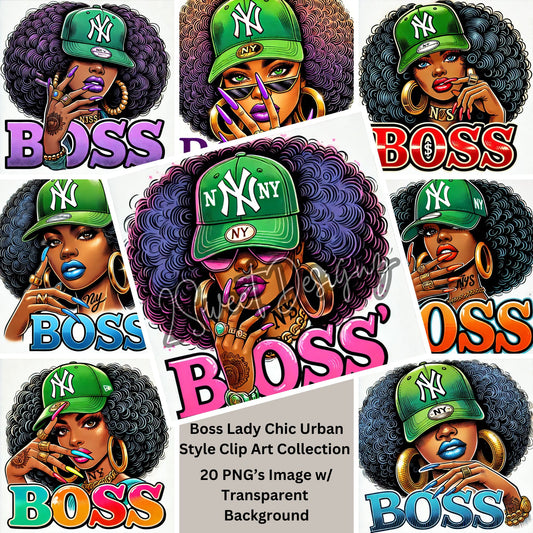 Boss Lady Chic: Urban Style Clip Art Collection Bundle