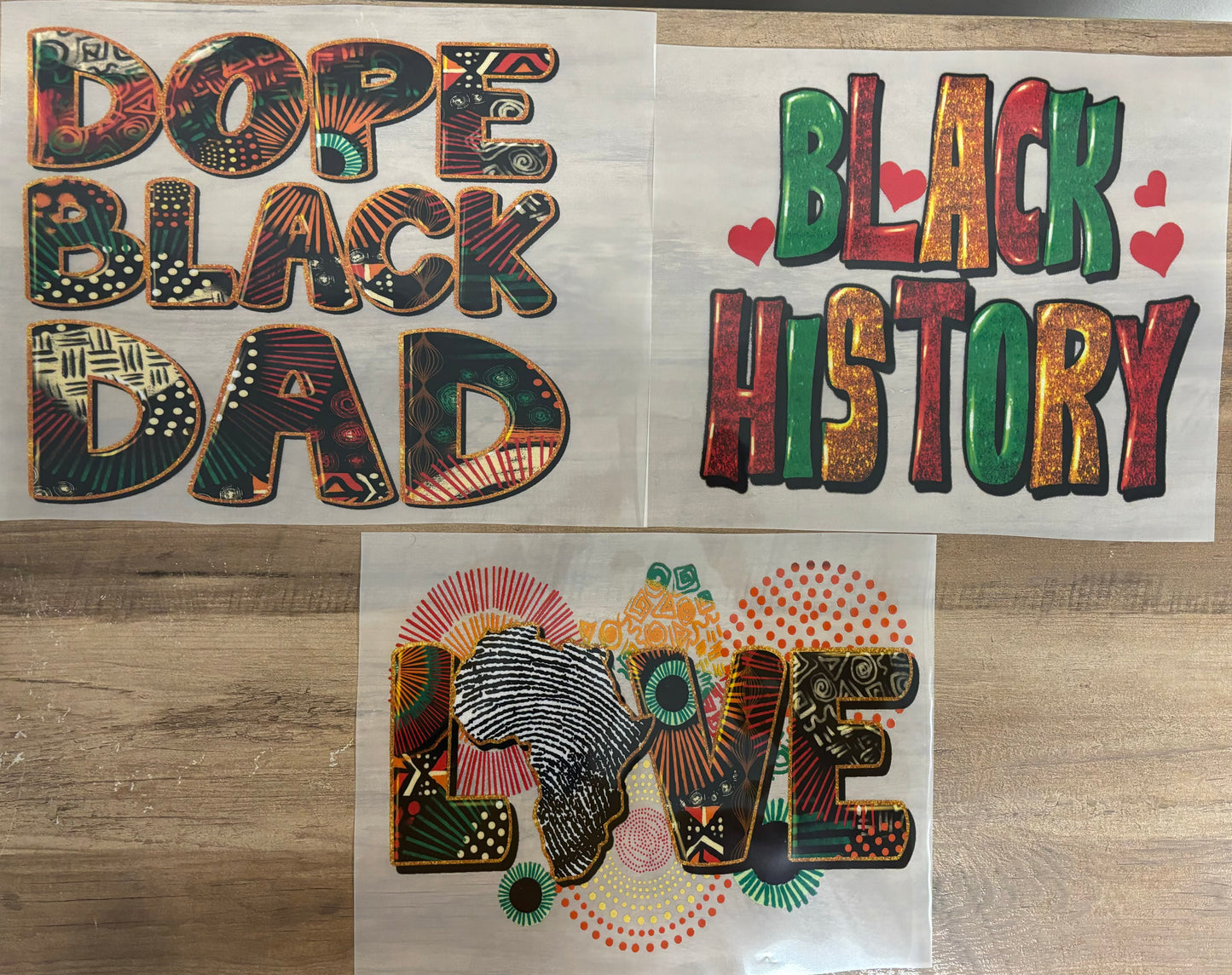 Black History DTF Transfer Bundle of 5