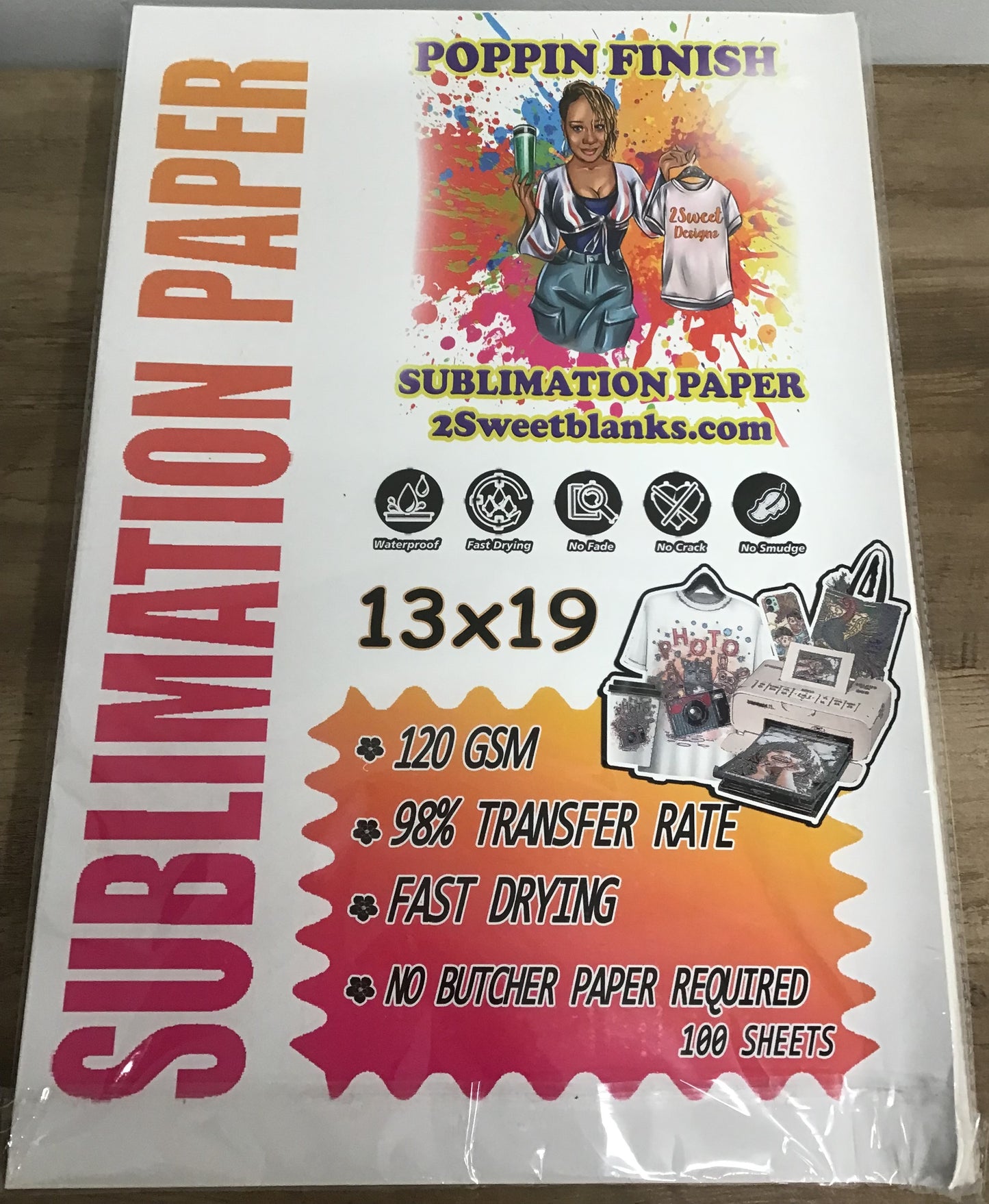 Poppin Finish Sublimation Paper